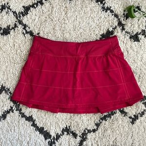 Red Lululemon Tennis Skirt